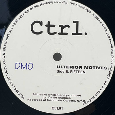 DMO – Ulterior Motives