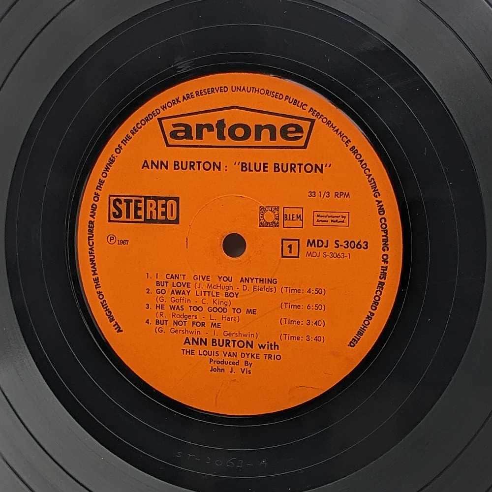 Ann Burton With The Louis Van Dyke Trio - Blue Burton