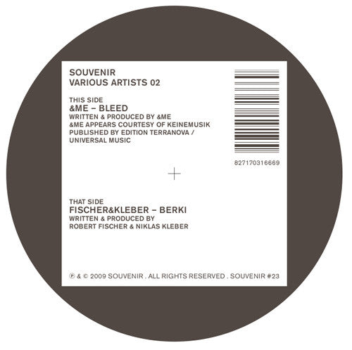 &Me, Fischer & Kleber – Souvenir Various Artists 02