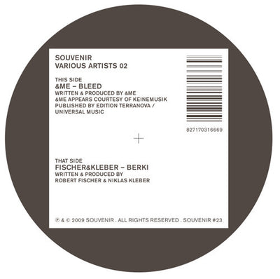 &Me, Fischer & Kleber – Souvenir Various Artists 02