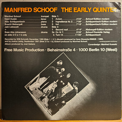 Manfred Schoof – The Early Quintet