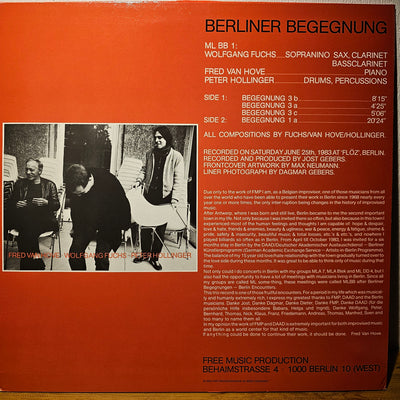 Fuchs, Van Hove, Hollinger – ML BB 1 – Berliner Begegnung