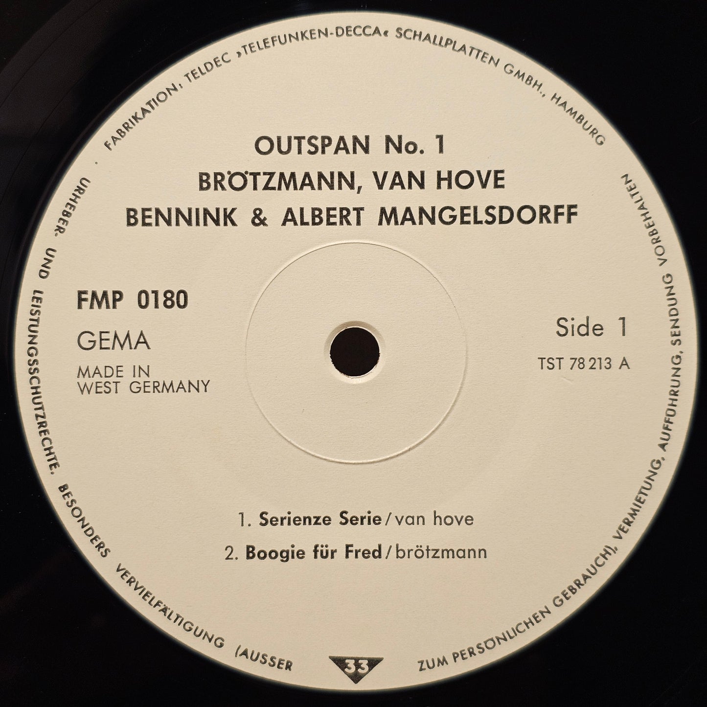 Brötzmann / Van Hove / Bennink Plus Albert Mangelsdorff – Outspan No 1
