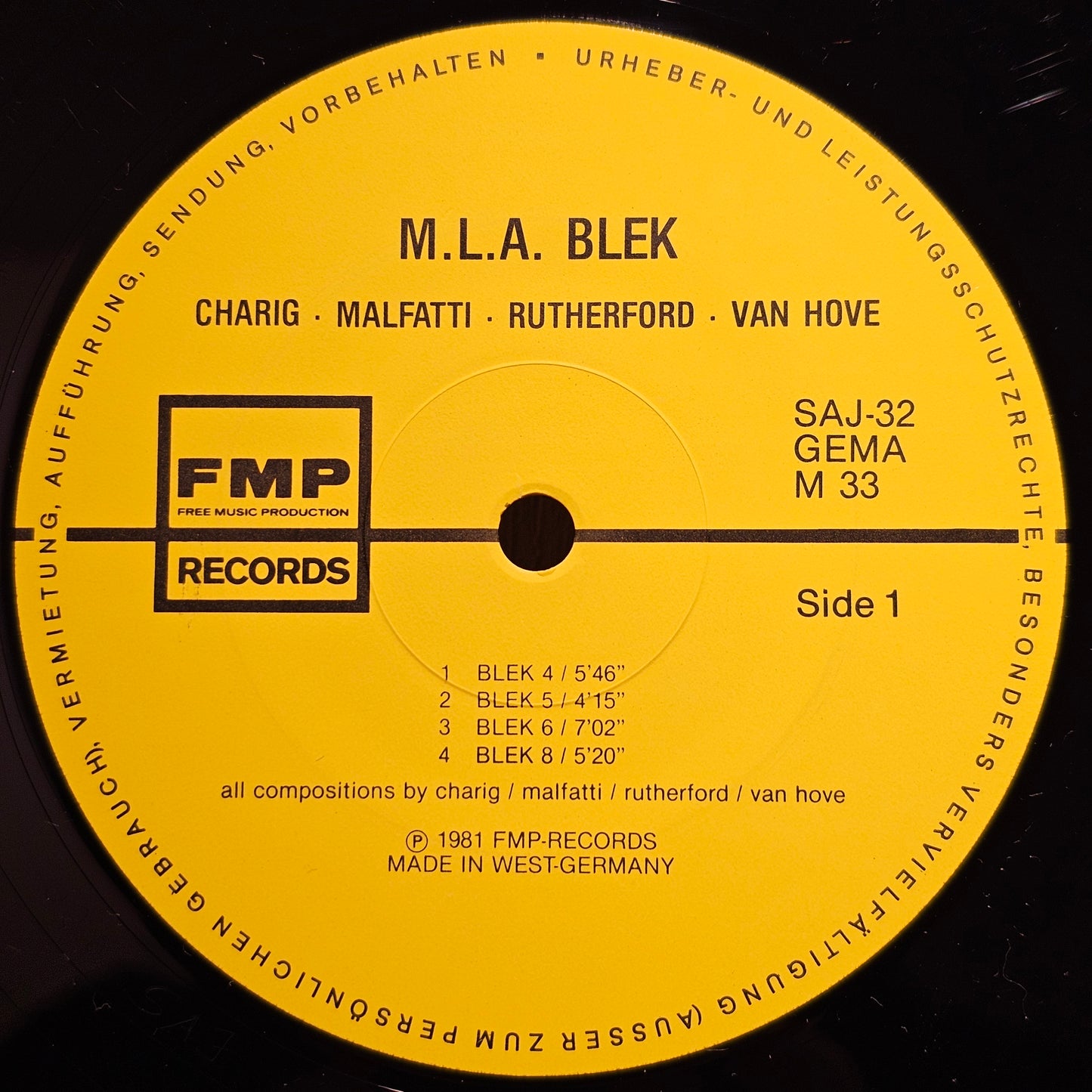M.L.A. 'Blek' – Blek