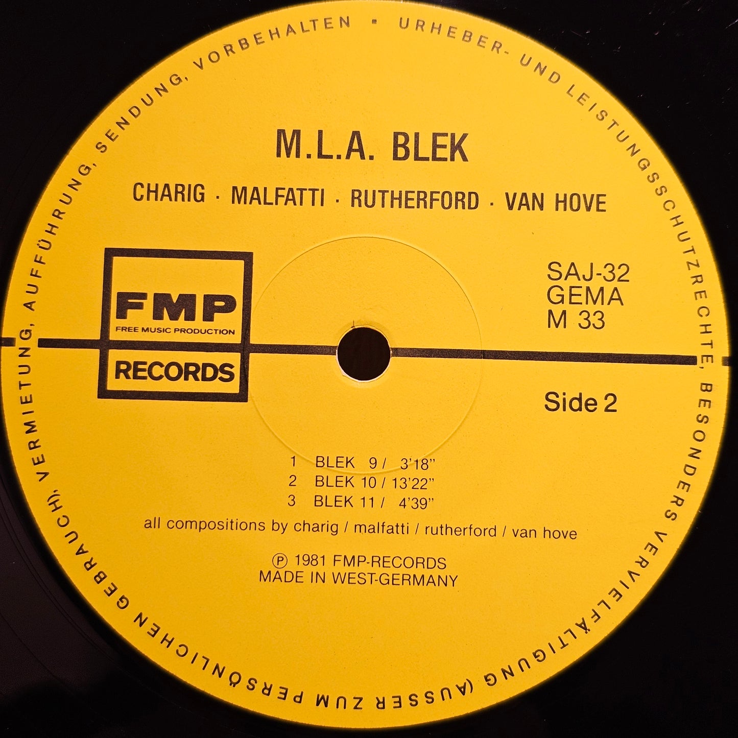 M.L.A. 'Blek' – Blek