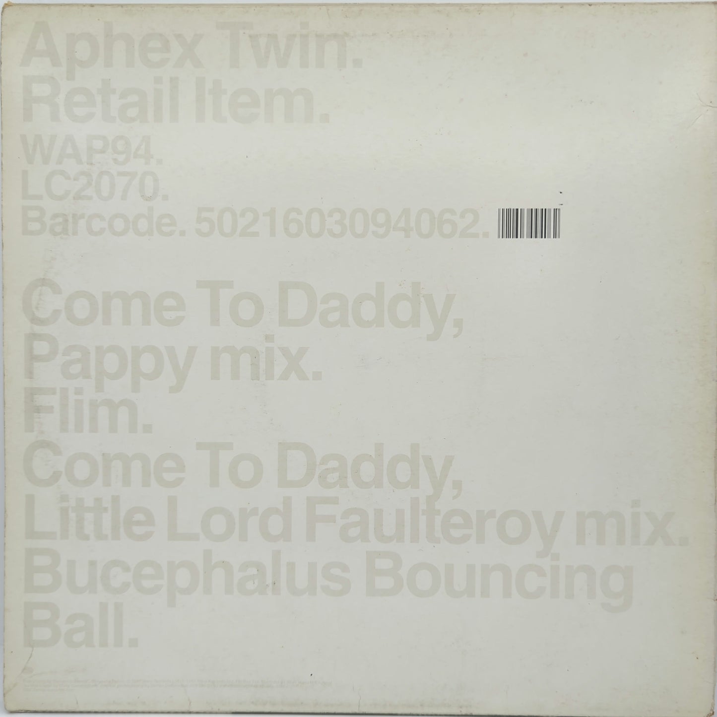 Aphex Twin - Come To Daddy