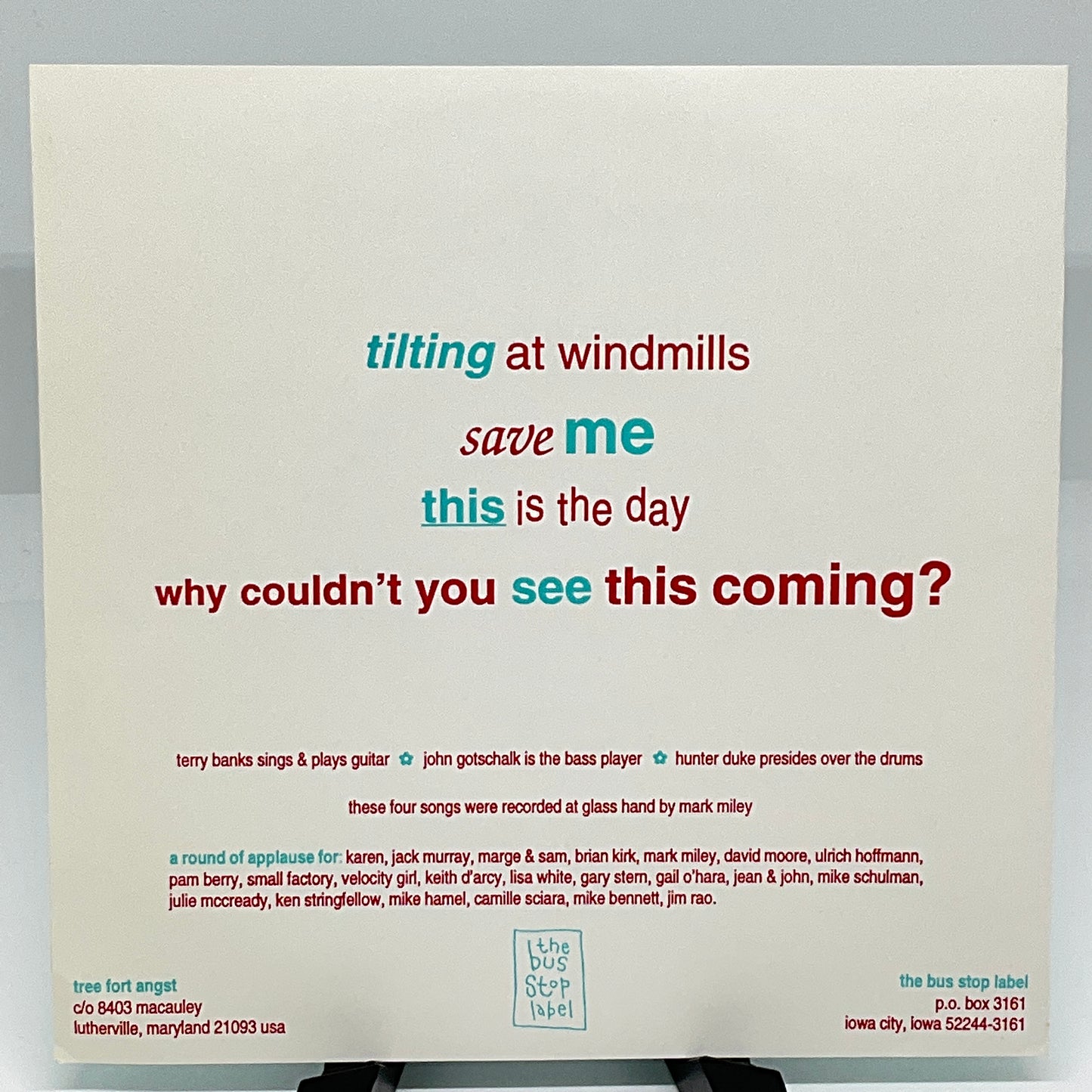 Tree Fort Angst|Tilting At Windmills E.P.