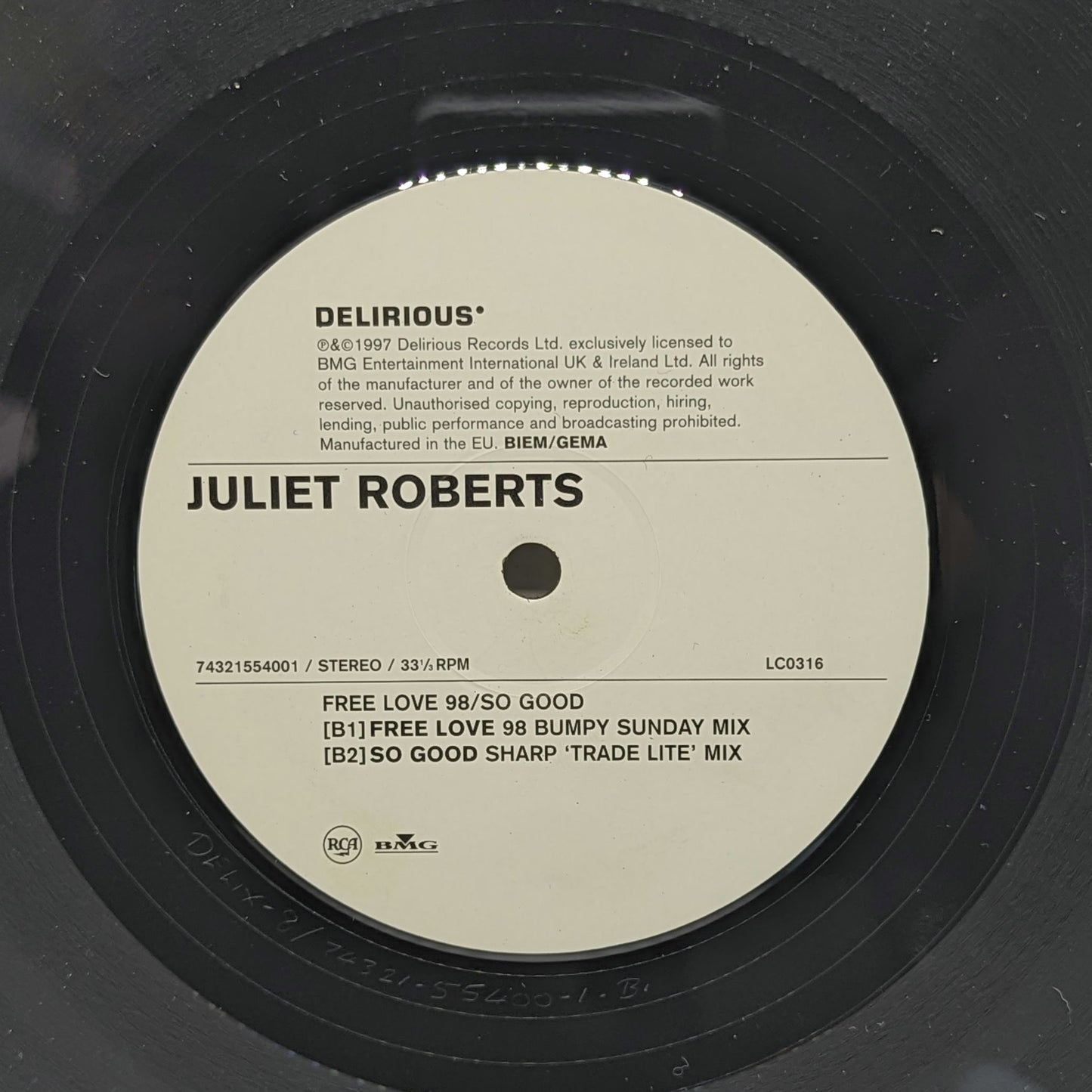 Juliet Roberts – So Good / Free Love 98