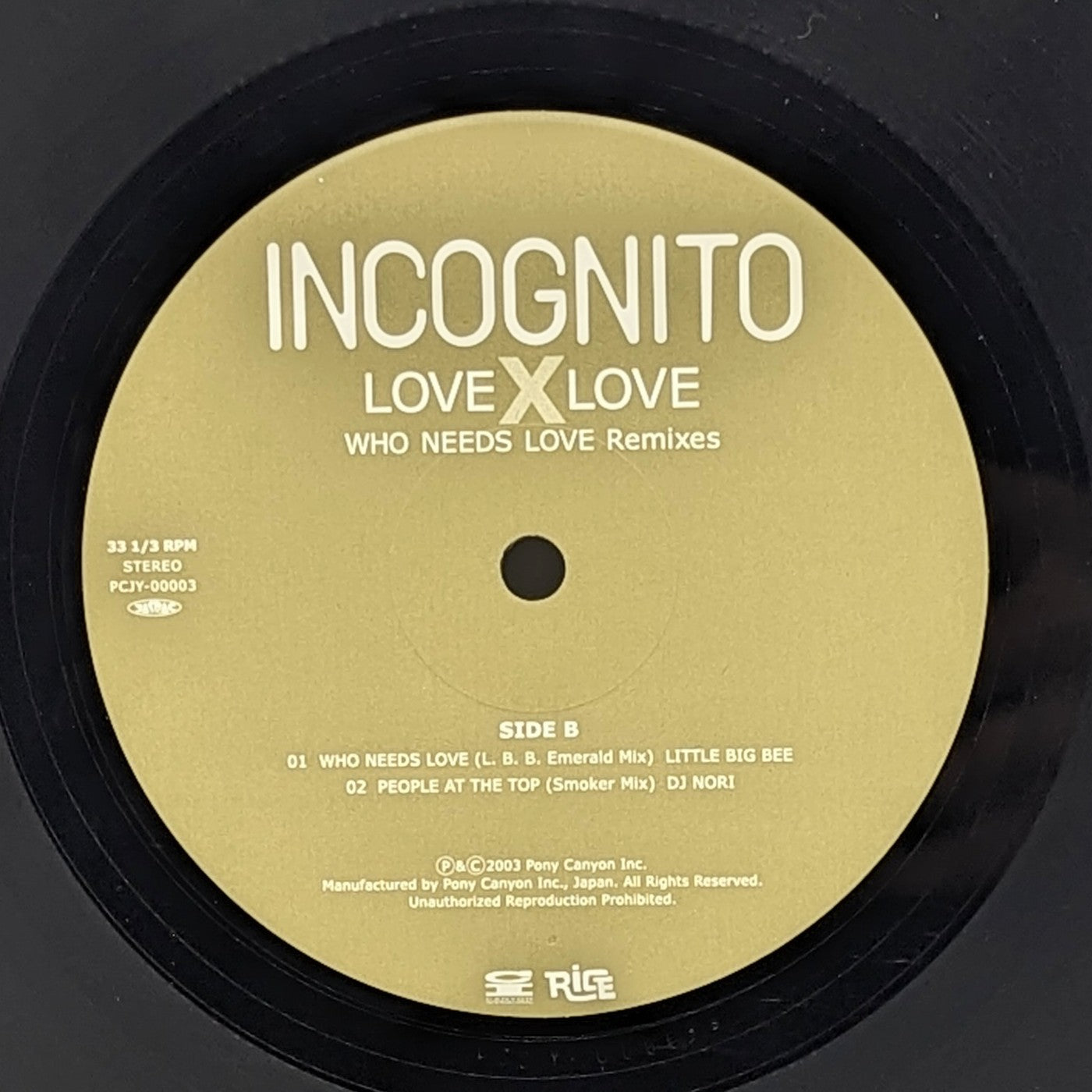 Incognito|Love X Love (Who Needs Love Remixes Part 1)