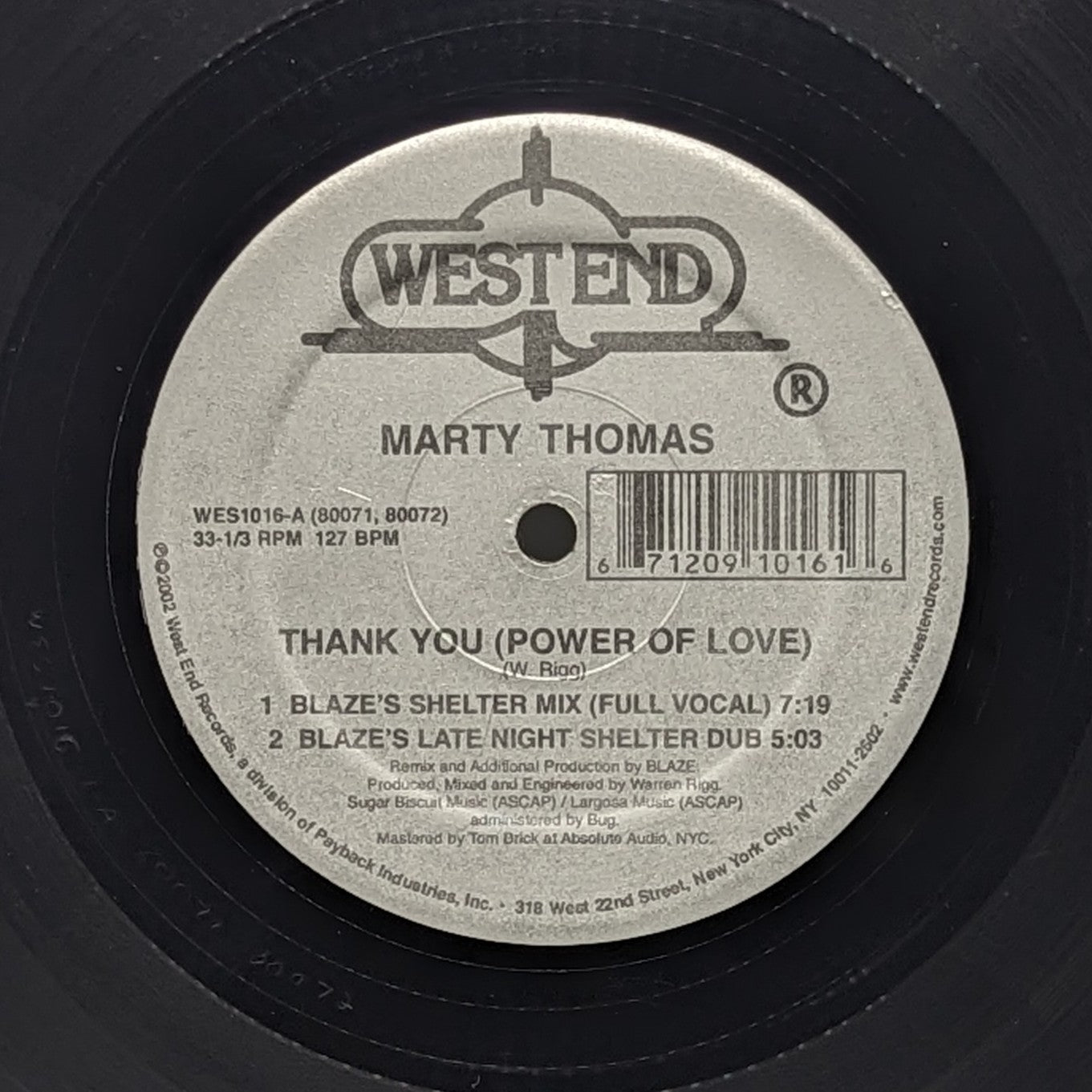 Marty Thomas|Thank You (Power Of Love)