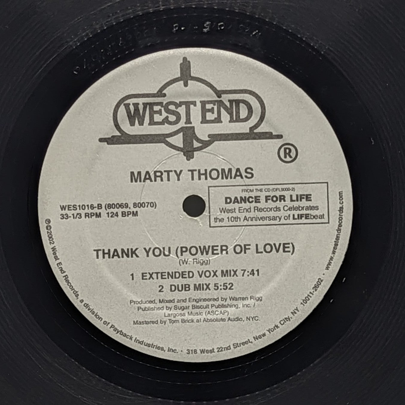 Marty Thomas|Thank You (Power Of Love)