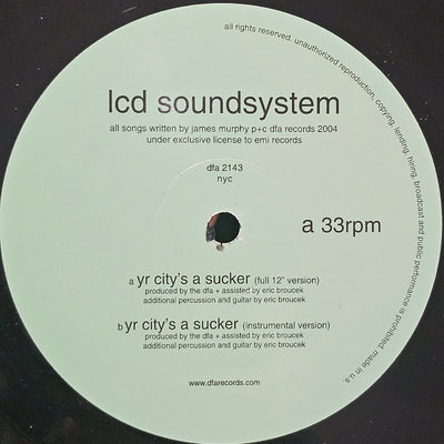 LCD Soundsystem ‎– Yr City's A Sucker