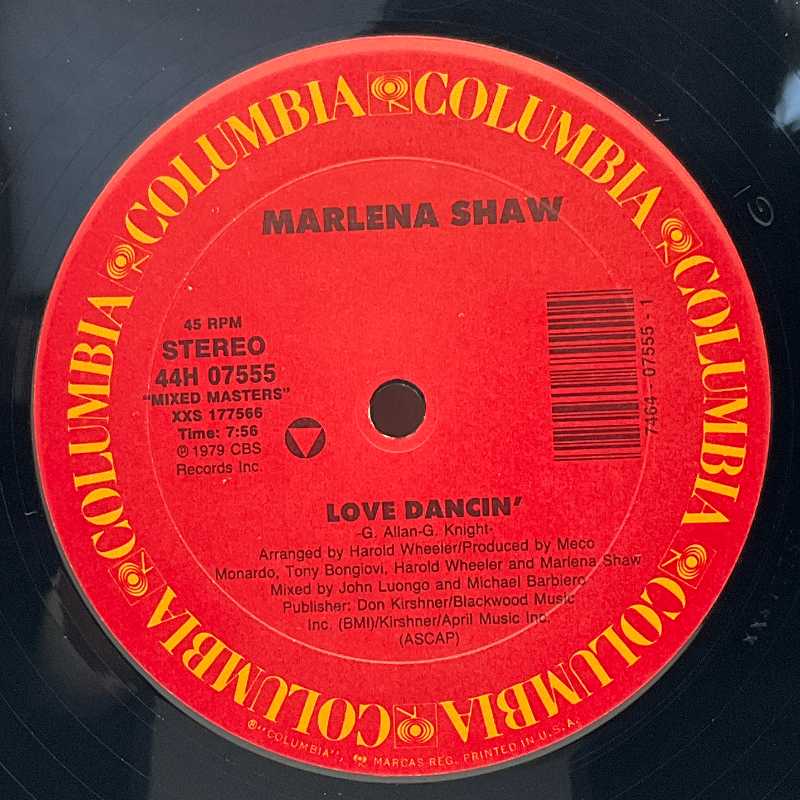 Marlena Shaw – Love Dancin' / Touch Me In The Morning