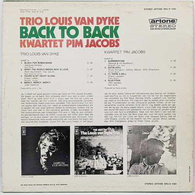 Trio Louis Van Dyke And Kwartet Pim Jacobs - Back To Back