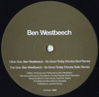 Ben Westbeech – So Good Today (Osunlade Remixes)