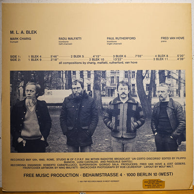 M.L.A. 'Blek' ‎– Blek