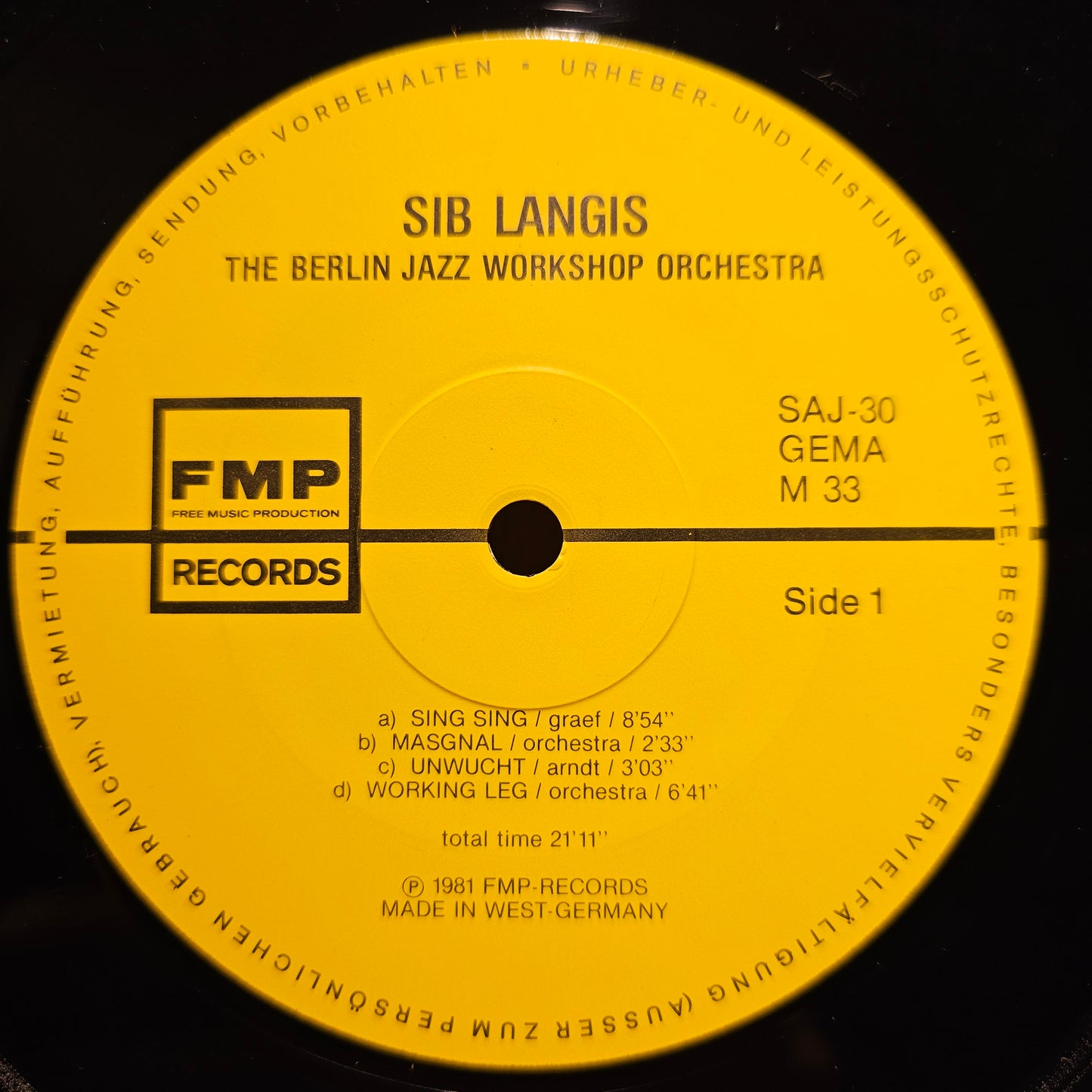 The Berlin Jazz Workshop Orchestra – Sib Langis