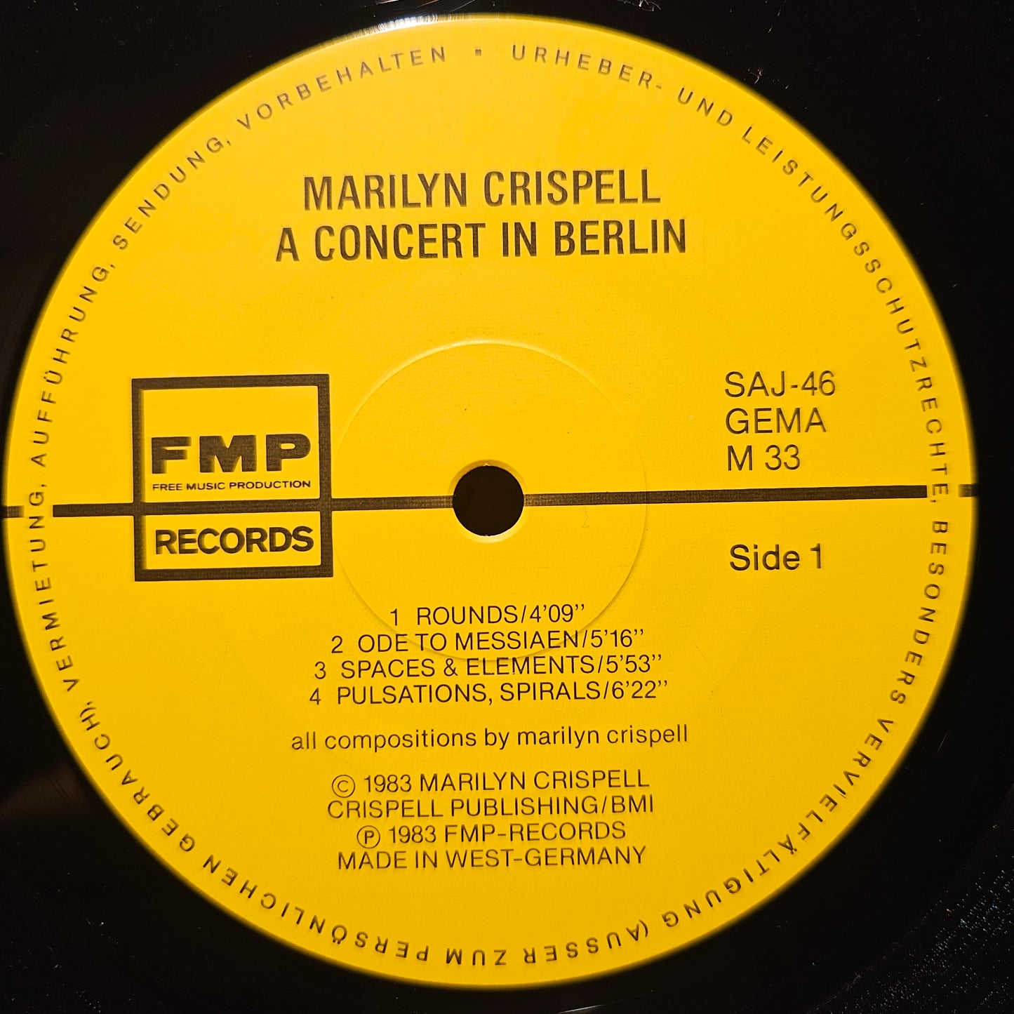 Marilyn Crispell – A Concert In Berlin