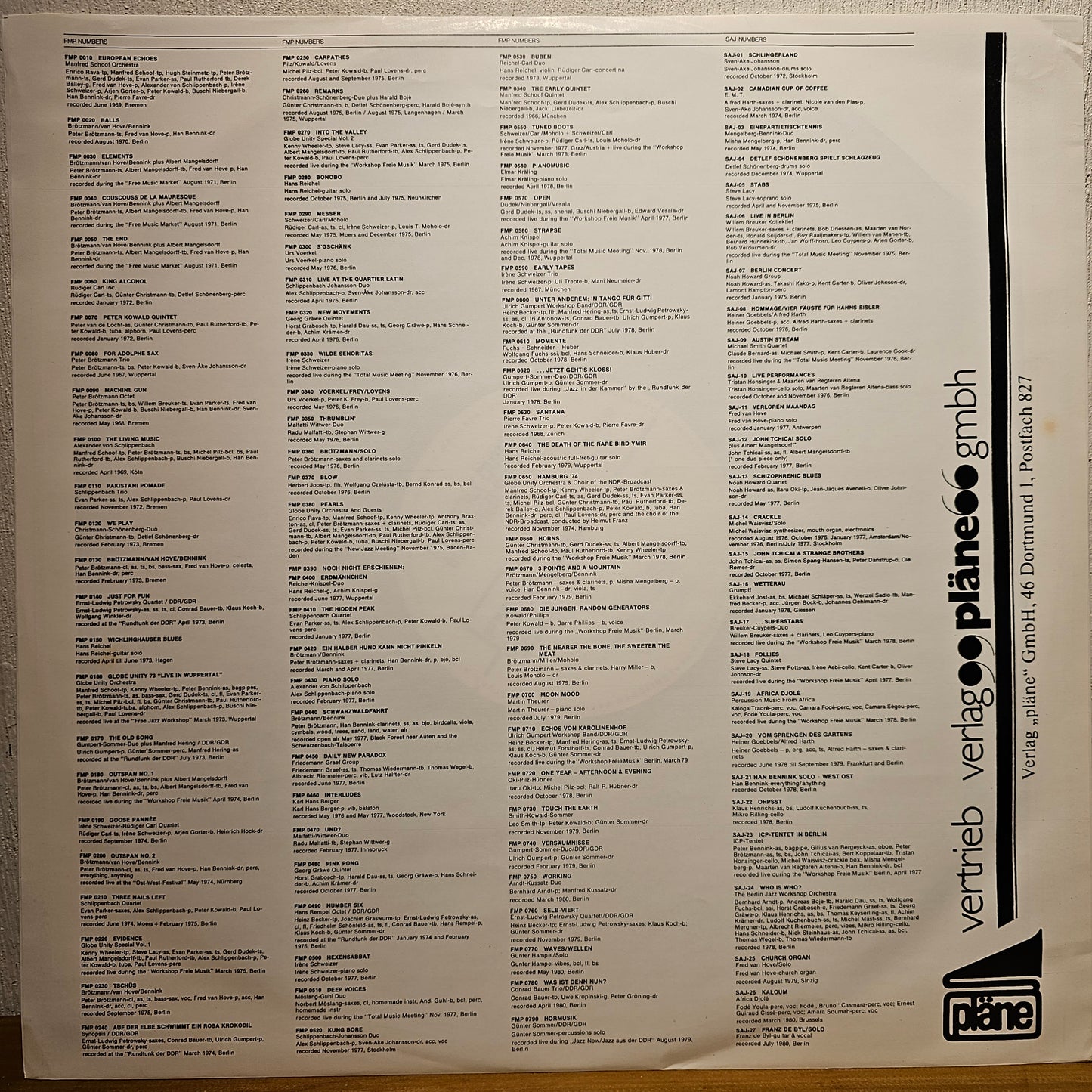 Manfred Schoof – The Early Quintet