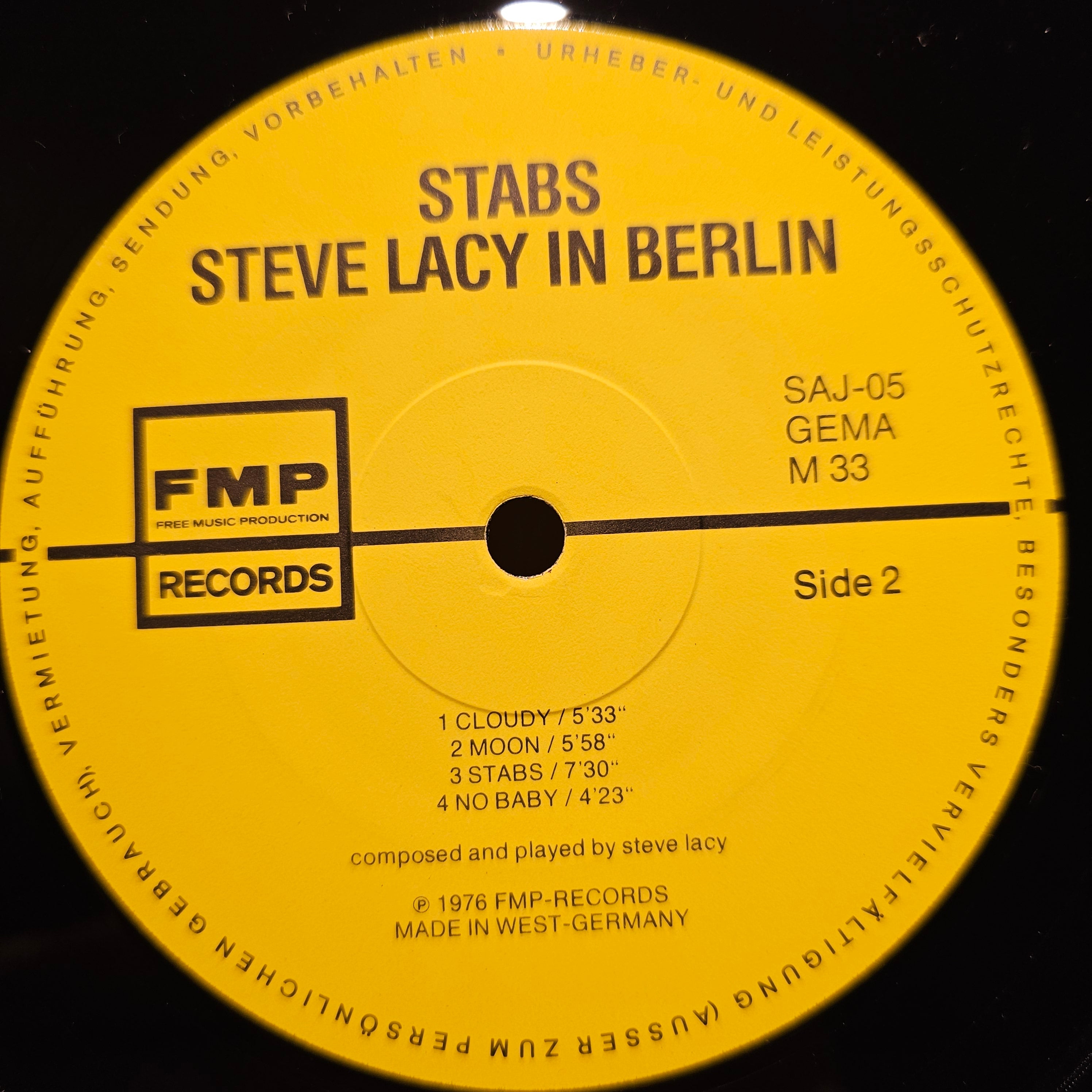 Steve Lacy – Stabs / Solo In Berlin – MUSTA LEVY -music base-