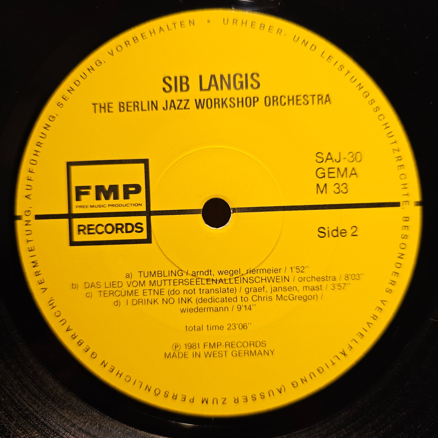 The Berlin Jazz Workshop Orchestra – Sib Langis
