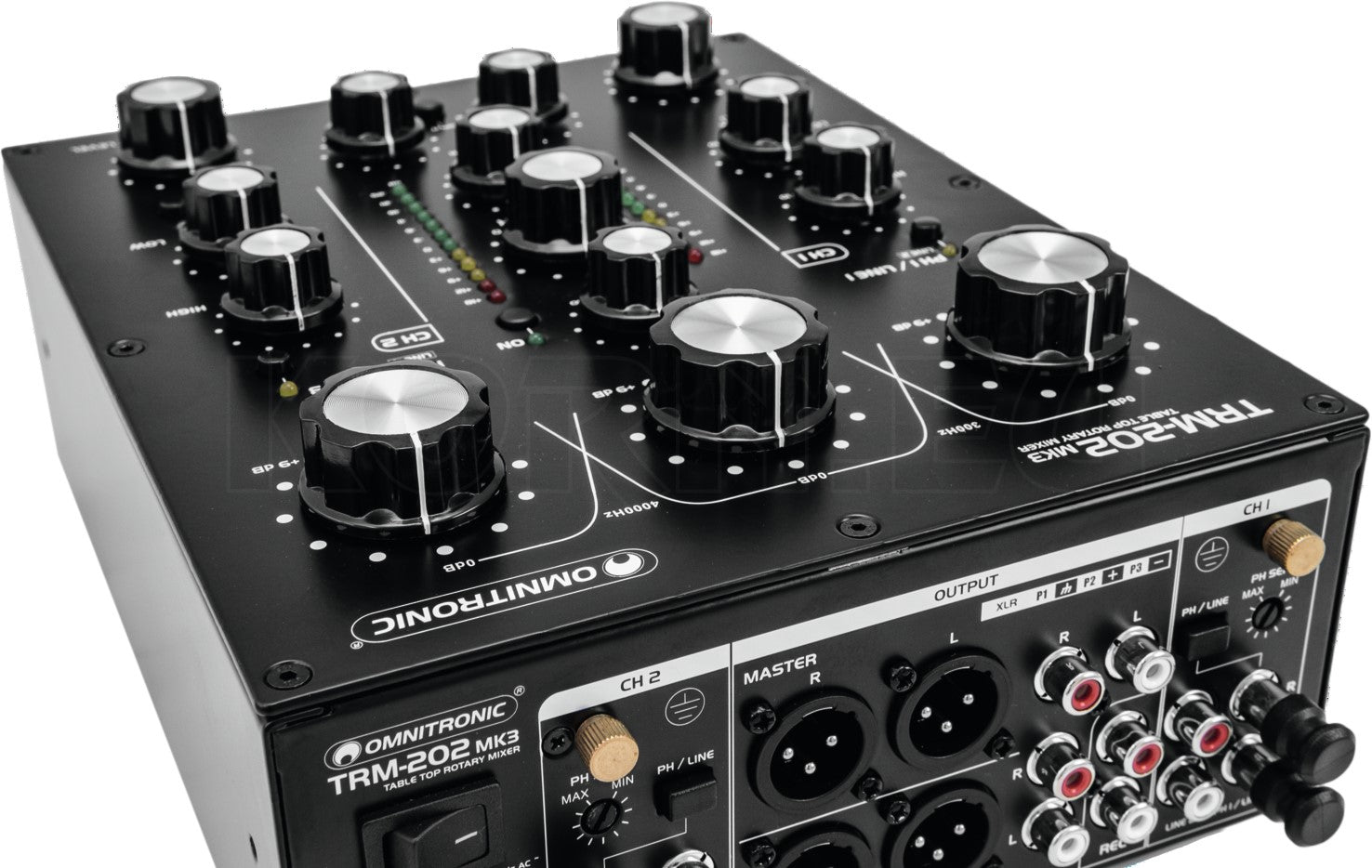 Omnitronic TRM-202 MK3 DJ用ロータリーミキサー 新品 - DJ機器