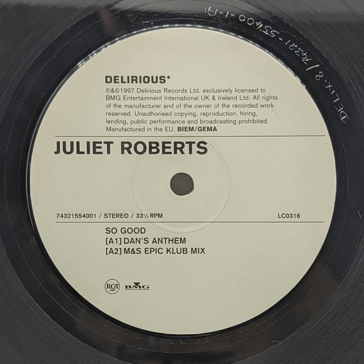 Juliet Roberts – So Good / Free Love 98