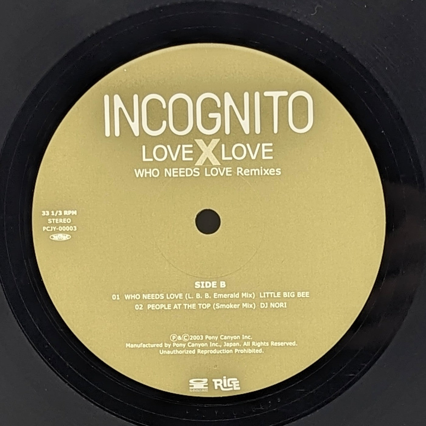 Incognito｜Love X Love (Who Needs Love Remixes Part 1)