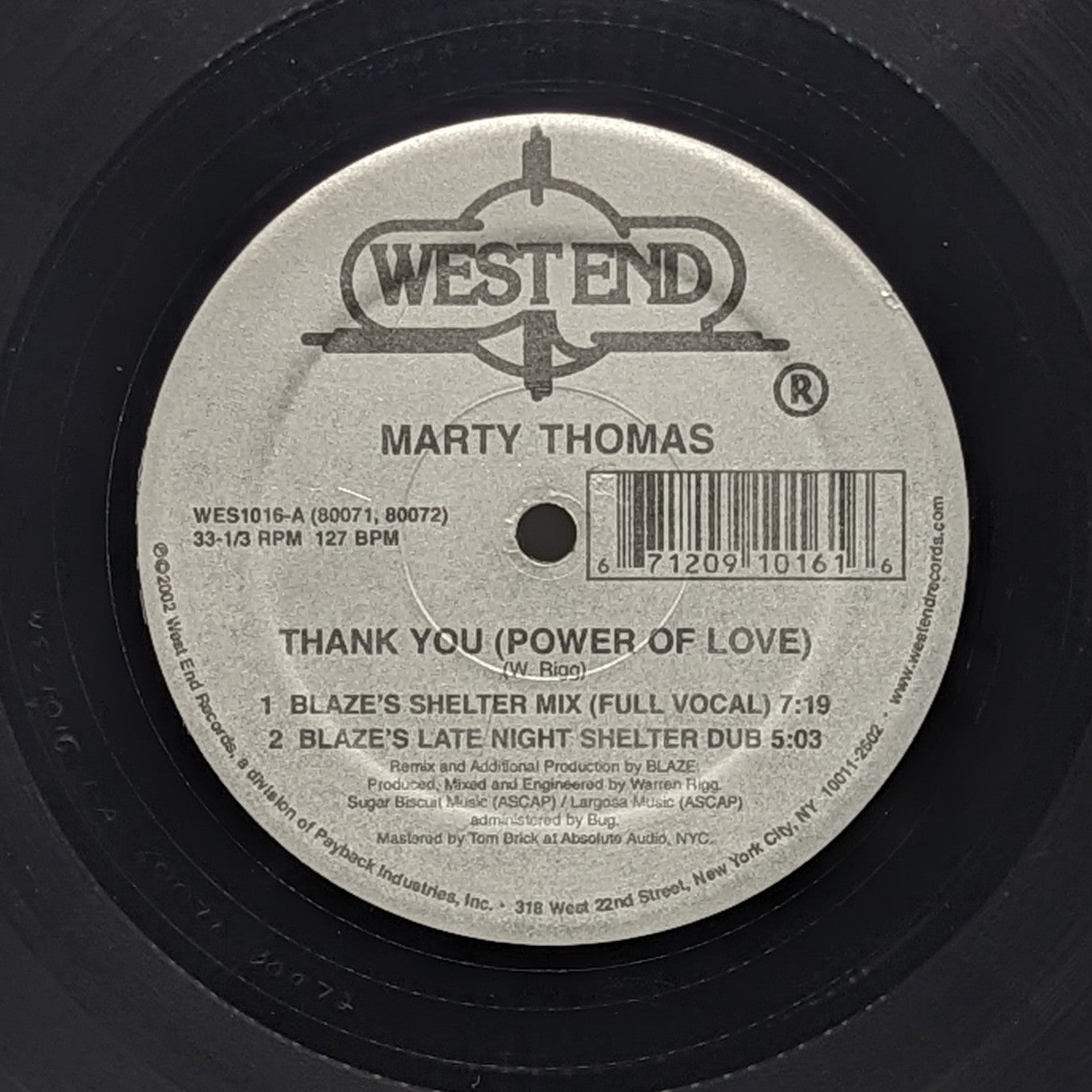 Marty Thomas｜Thank You (Power Of Love)